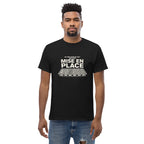 Koch-Shirt Du bist nur so gut wie dein Mise en place in Schwarz, am Model getragen