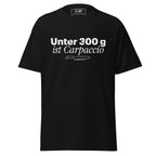 Koch-Shirt Unter 300 g ist Carpaccio in Schwarz, Vorderansicht