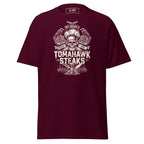 Koch-Shirt Sex Drugs & Tomahawk Steaks in Kastanienbraun, Vorderansicht