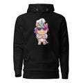 Koch-Hoodie Einhorn-Chef in Schwarz, Vorderansicht